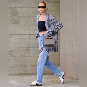 NWT Adidas Samba Classic Sneakers White Brown Gum Sole Size Men 7/Women 8